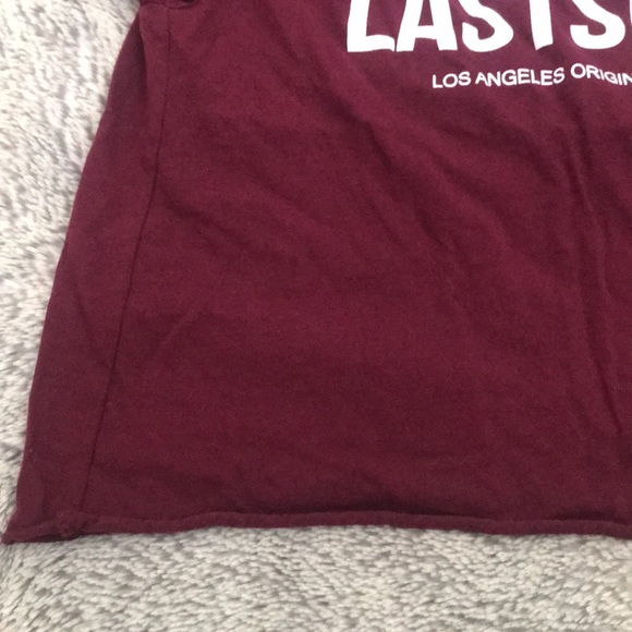 Burgendy LAST SET cropped tee - Picture 4 of 4